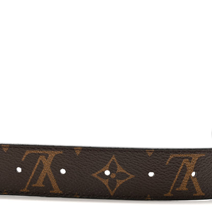 Louis Vuitton Calfskin Monogram 40mm LV Initiales Reversible Belt 85 34 Black 3 of 5