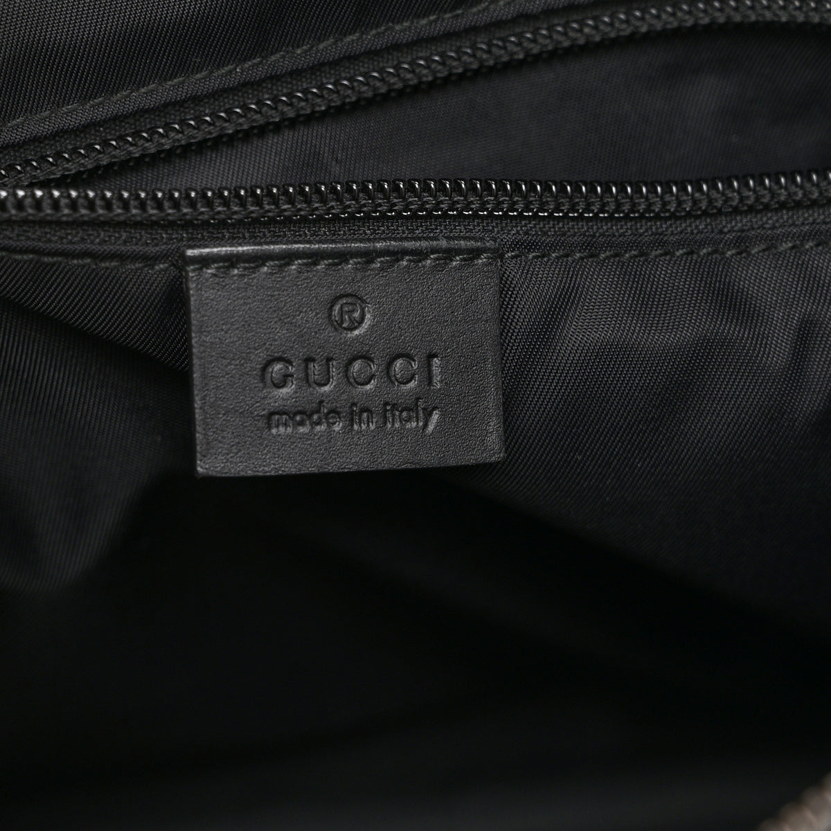 Gucci GG Supreme Monogram Flat Messenger Bag Black Grey 6 of 11