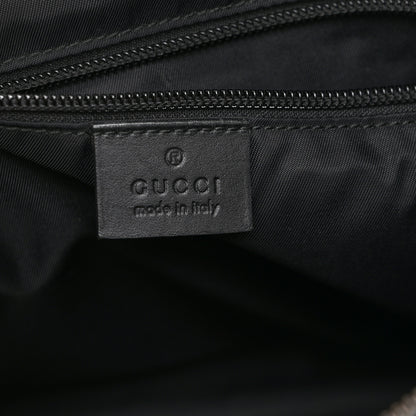 Gucci GG Supreme Monogram Flat Messenger Bag Black Grey 6 of 11
