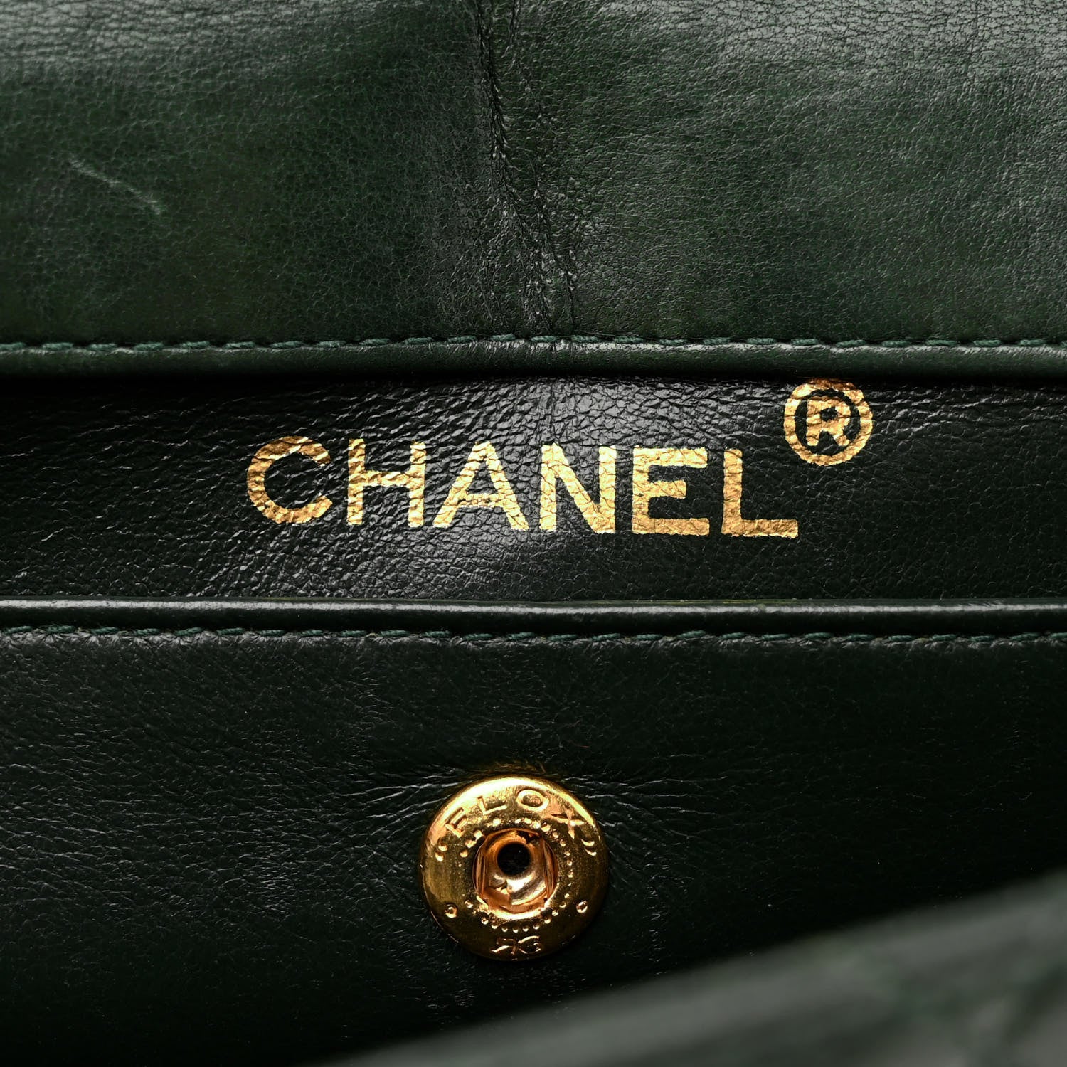 Chanel Lambskin Quilted Small Single Flap With Pouch Green 7 of 17