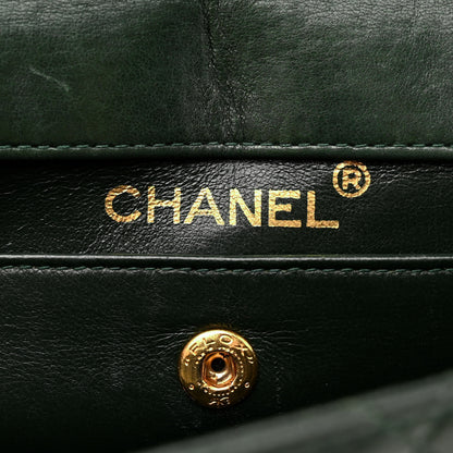 Chanel Lambskin Quilted Small Single Flap With Pouch Green 7 of 17