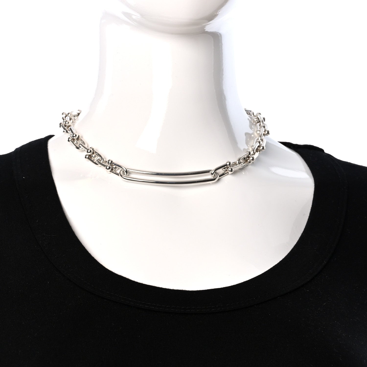 Tiffany Sterling Silver HardWear Link Necklace 3 of 4