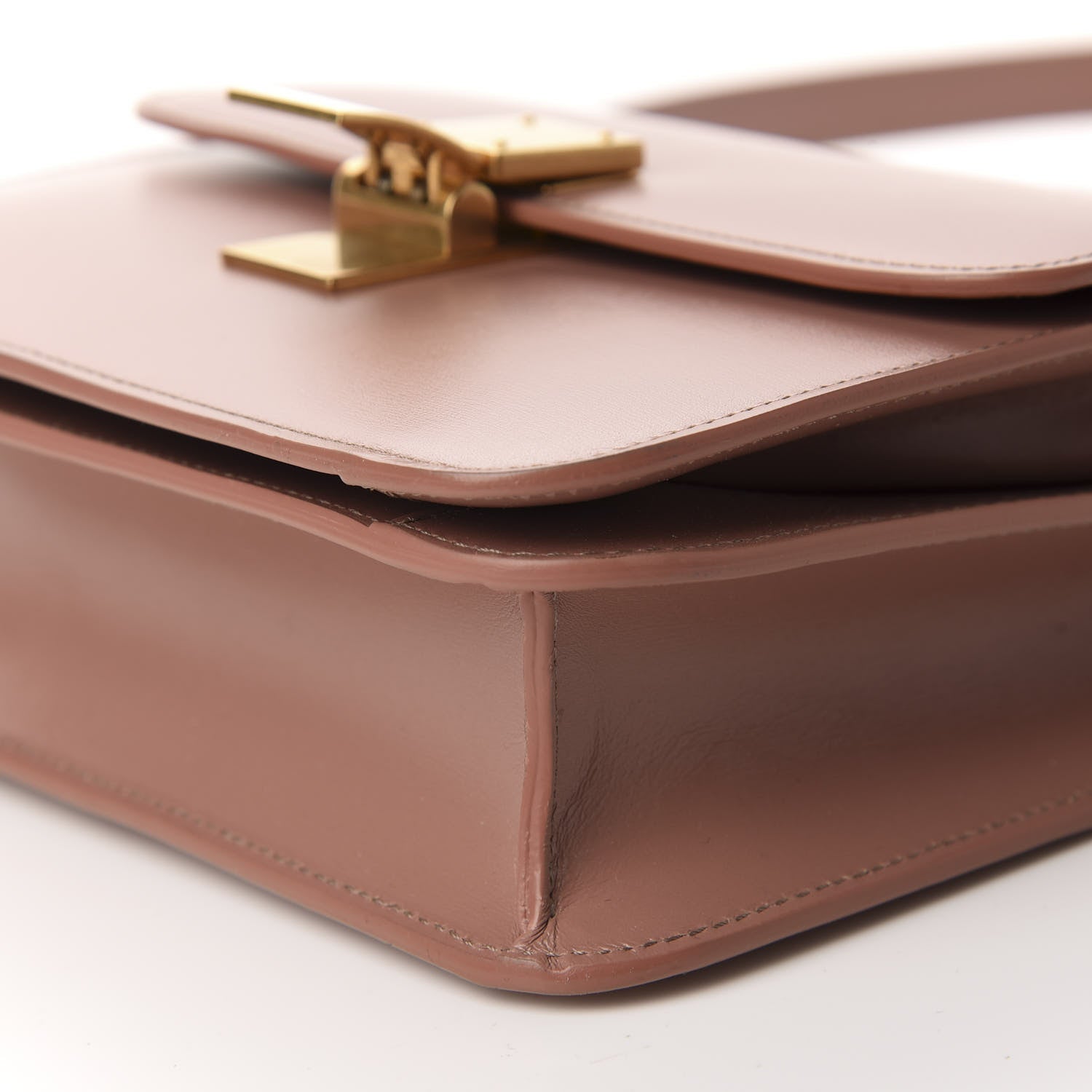Celine Box Calfskin Teen Classic Box Flap Bag Antique Rose 7 of 10