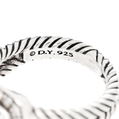 David Yurman Sterling Silver Diamond 7mm Petite Albion Pave Ring 52 6 4 of 4