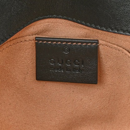 Gucci Calfskin Matelasse Mini GG Marmont Shoulder Bag Black 6 of 8
