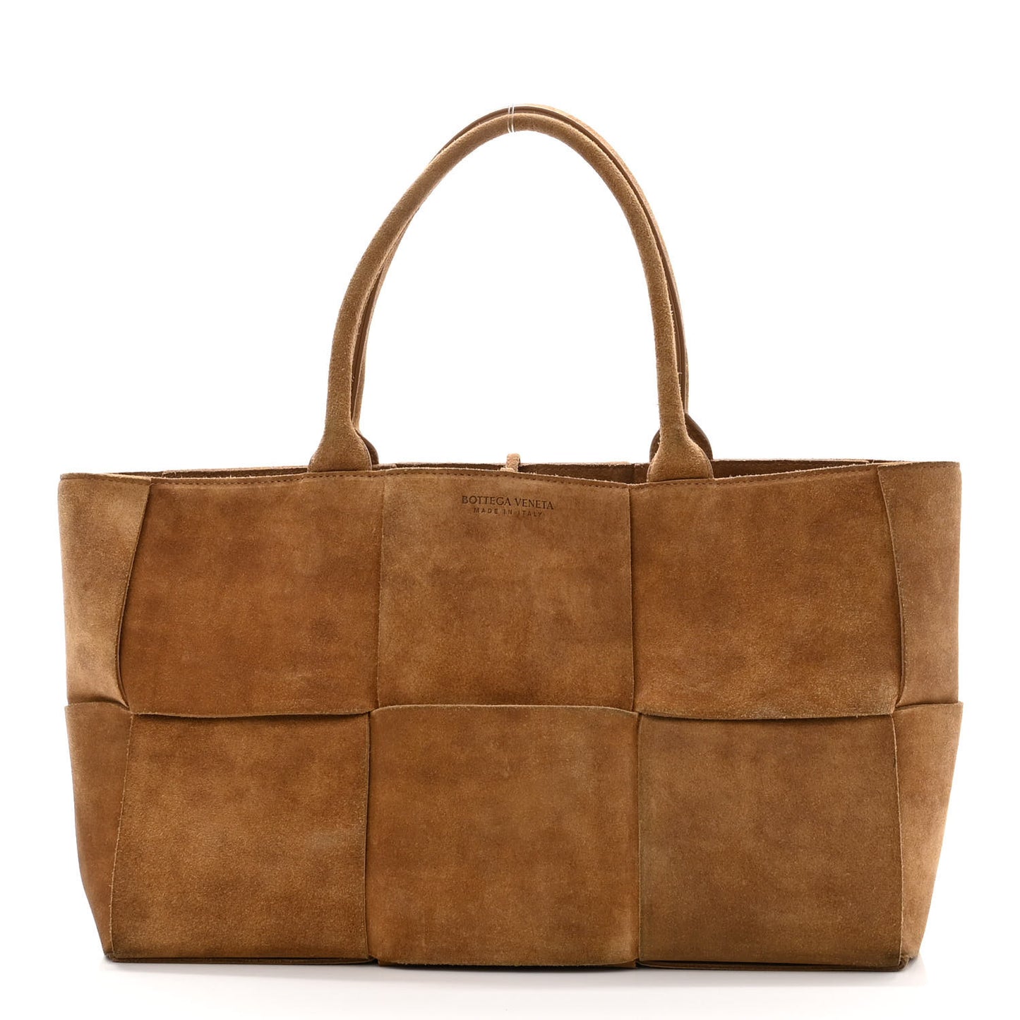 Suede Maxi Intrecciato Small Arco Tote