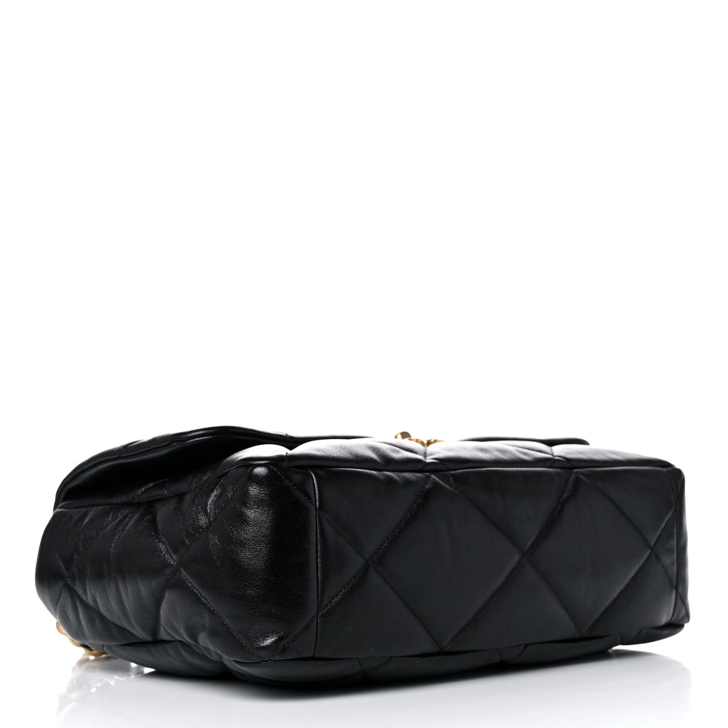 Lambskin Quilted Maxi Chanel 19 Flap Black