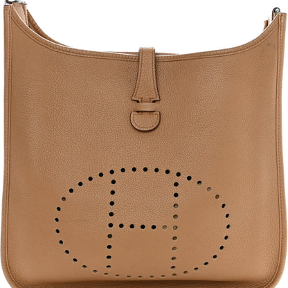 Hermes Taurillon Clemence Amazone Evelyne PM Camel 7 of 19