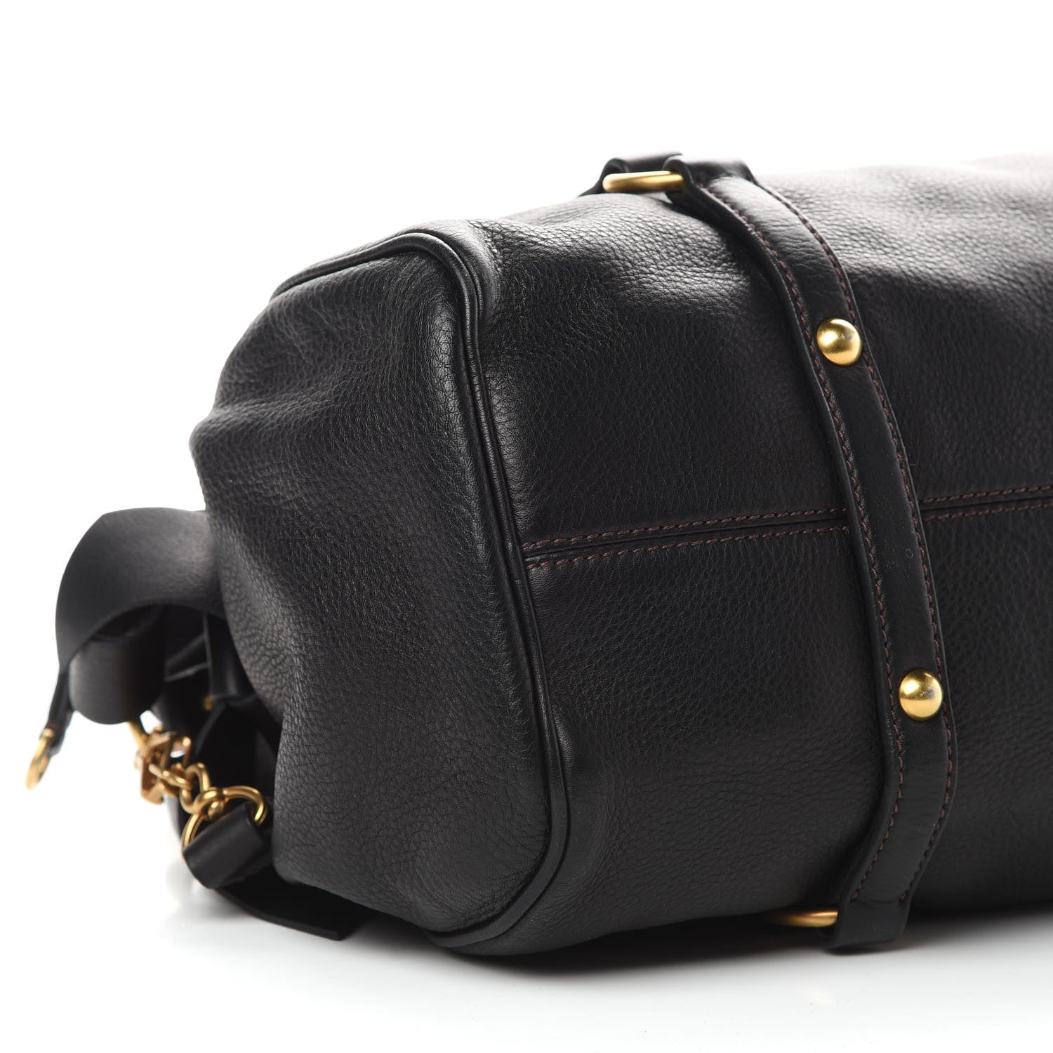 Miu Miu Vitello Medium Bow Bag Black 9 of 11
