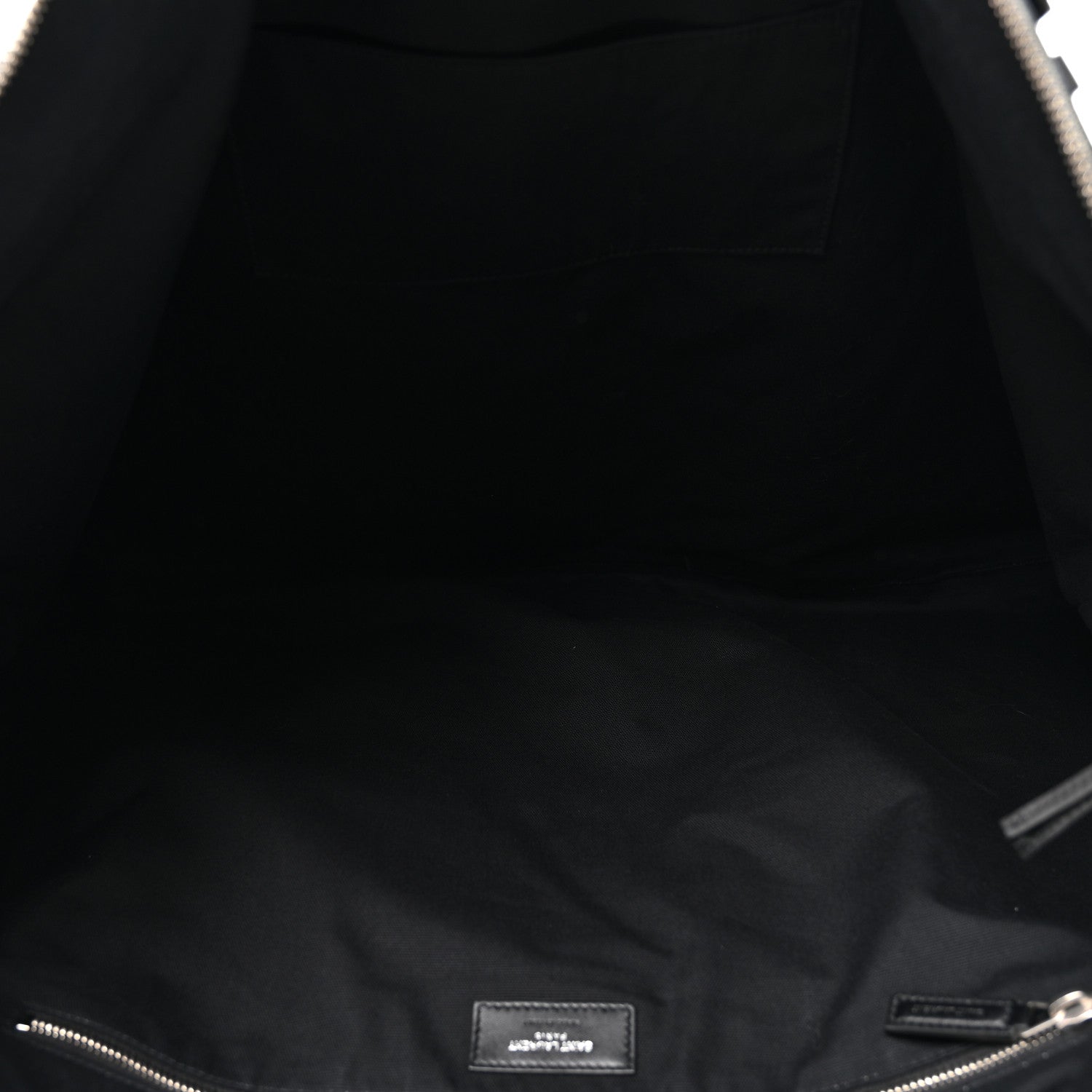 Saint Laurent Canvas Calfskin Embossed Large Convertible ID Bag Black 4 of 11