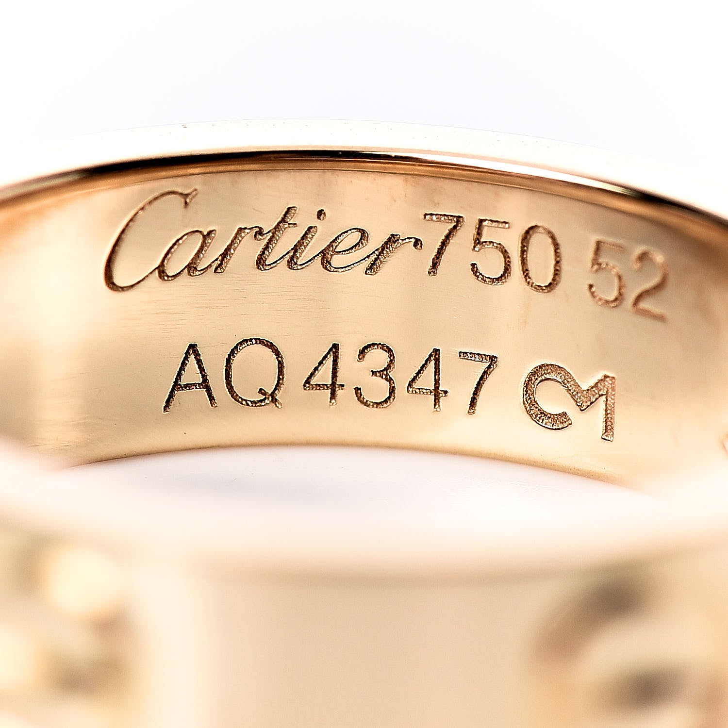 Cartier 18K Yellow Gold 5.5mm LOVE Ring 52 6 4 of 4