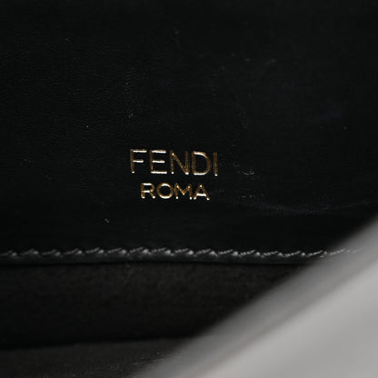 Fendi Vitello King Mini Flat Baguette Black 8 of 12