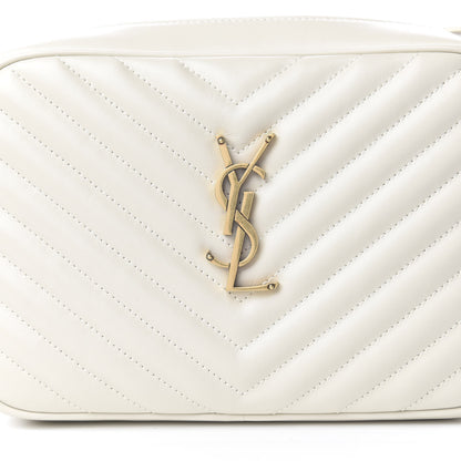 Saint Laurent Calfskin Matelasse Monogram Lou Camera Bag Crema Soft 11 of 13
