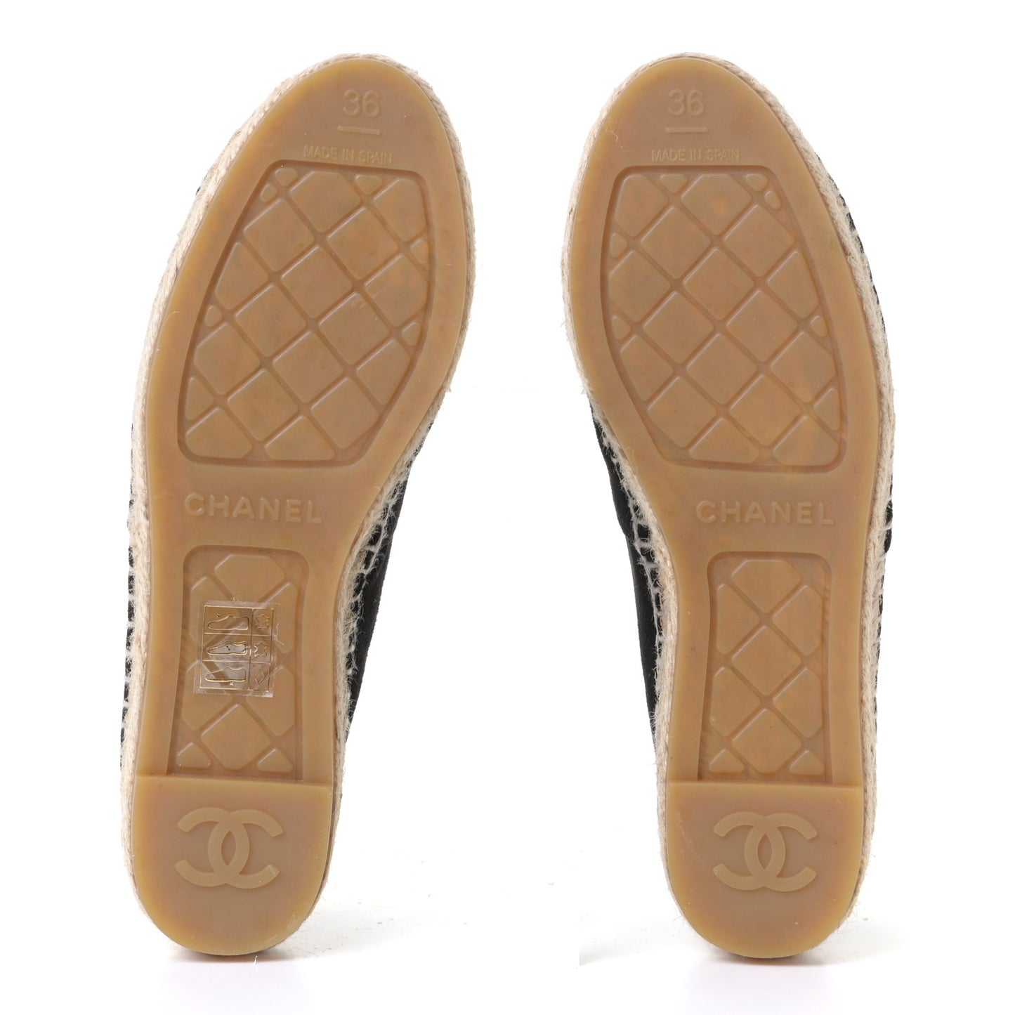 Suede CC Espadrilles 36 Black