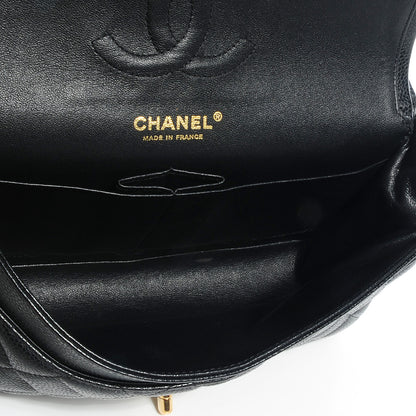 Chanel Caviar Quilted Medium Double Flap Black 7 of 8