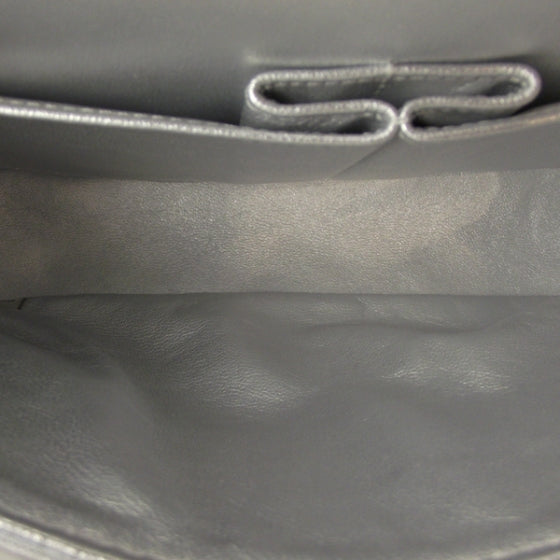 Chanel Lambskin Medium Double Flap Matte Silver 7 of 14