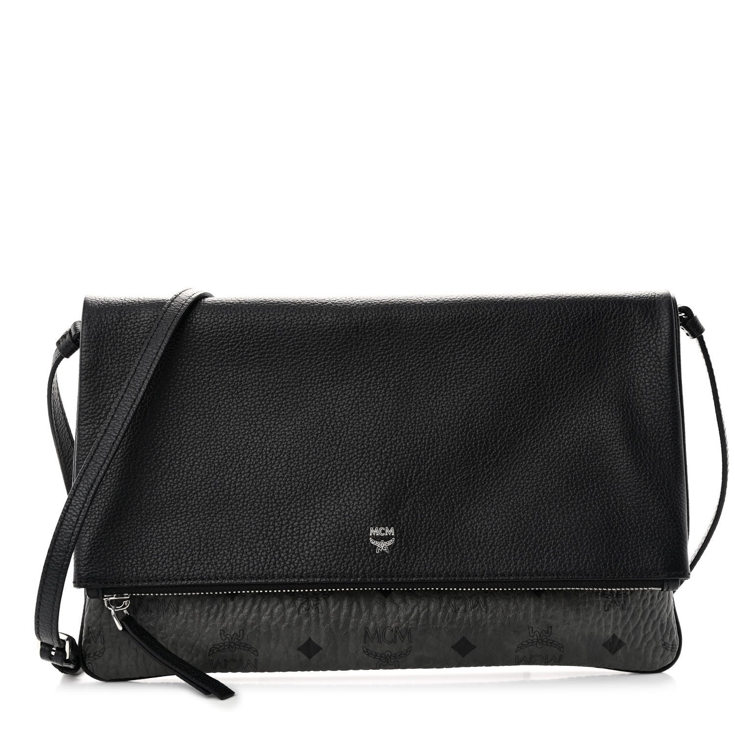 MCM Visetos Corina Crossbody Bag Black 1 of 10