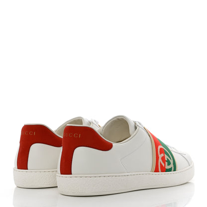 Gucci Calfskin Web Interlocking G Mens Ace Sneakers 11 White 4 of 10