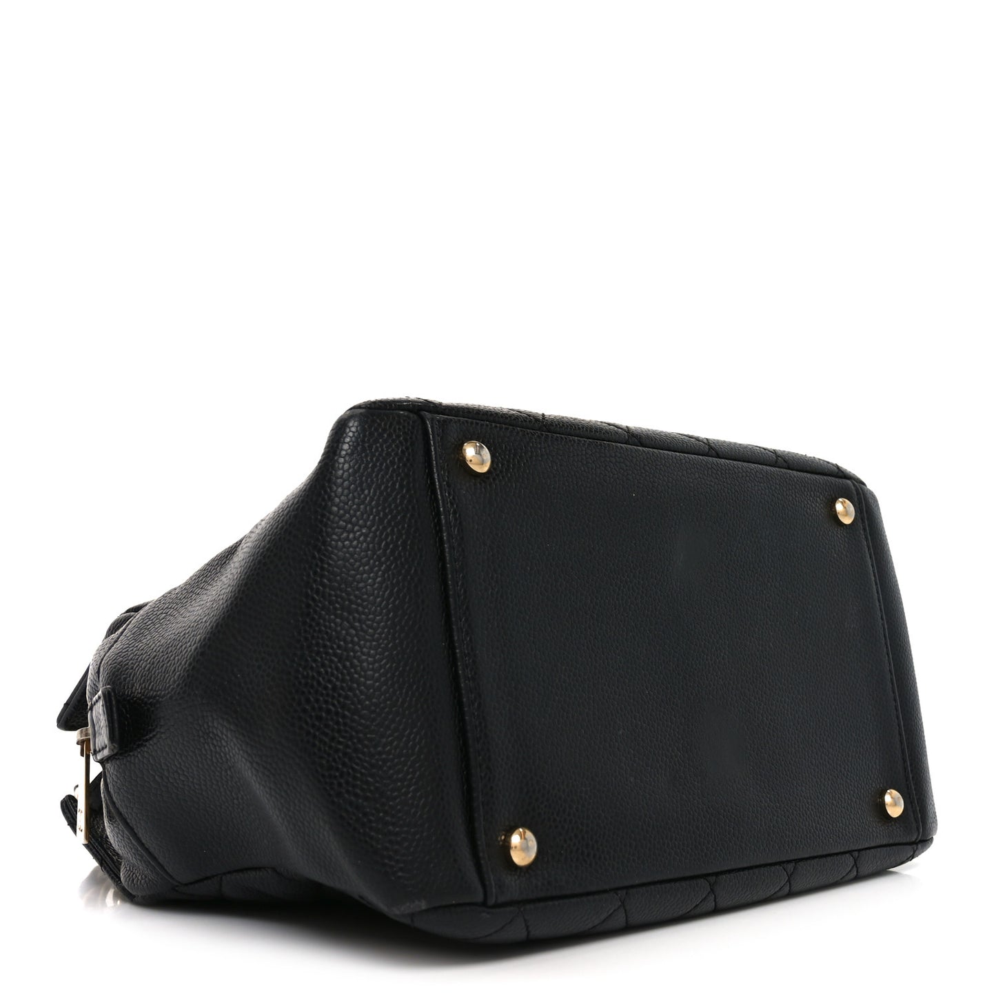 Caviar Quilted Petit Timeless Tote PTT Black