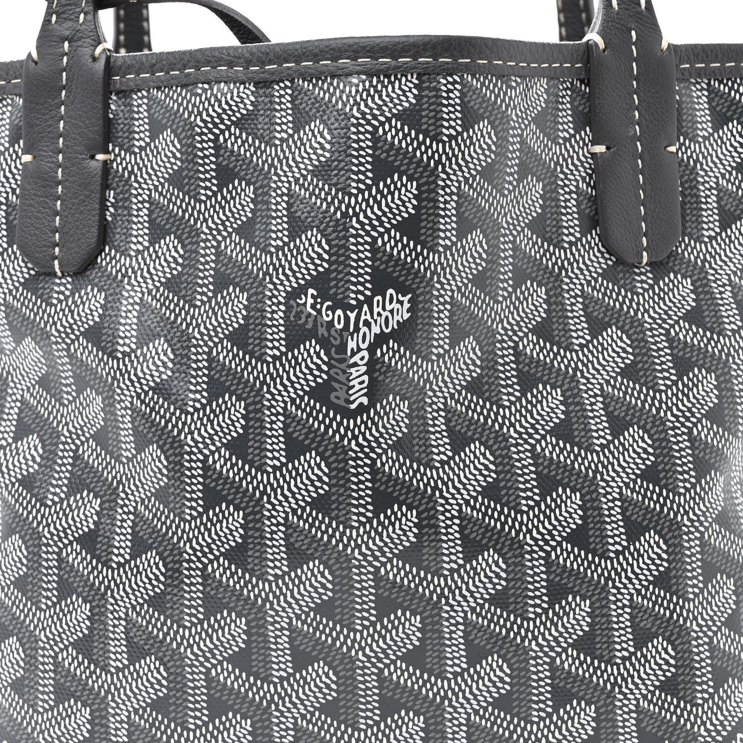 Goyardine Reversible Mini Anjou Grey