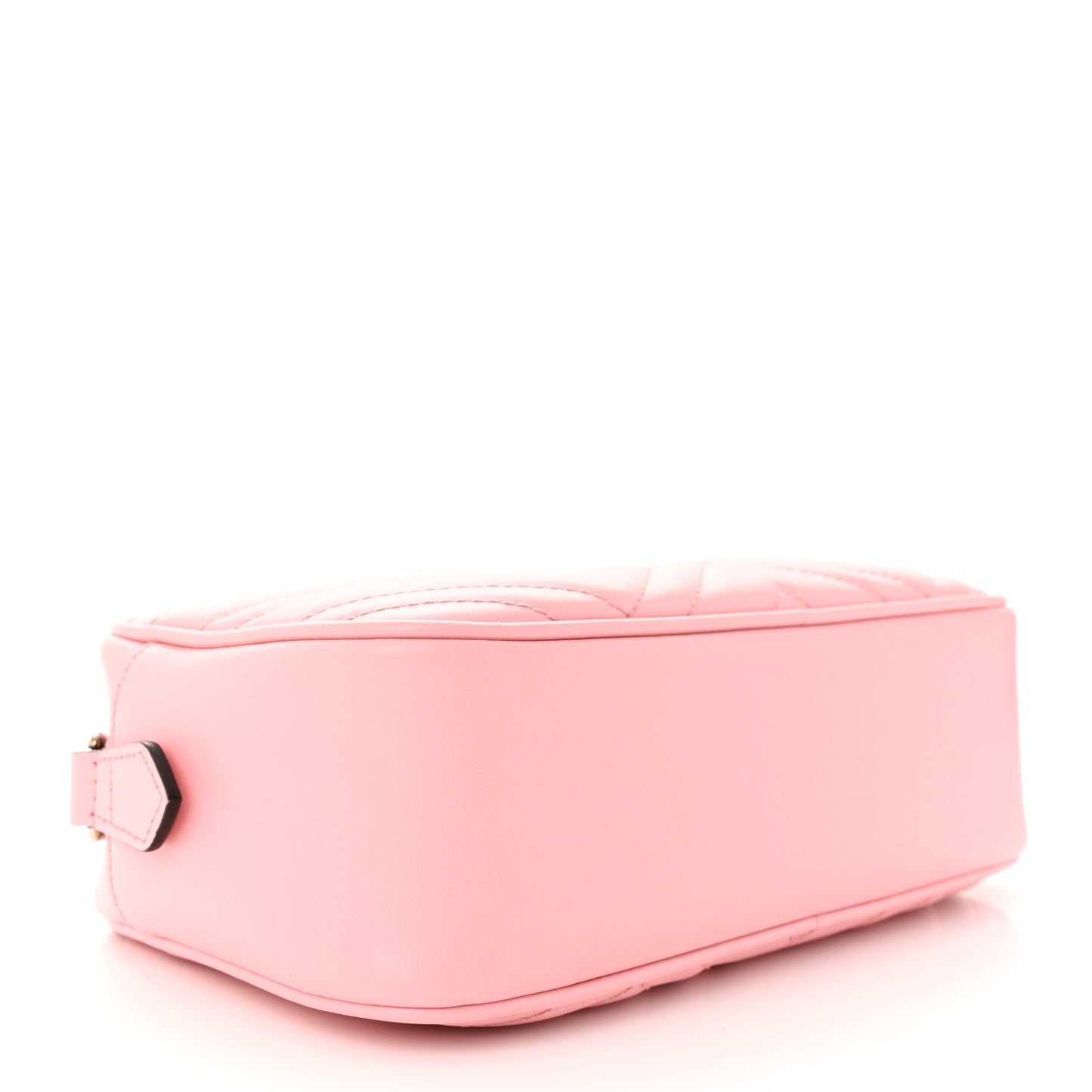 Calfskin Matelasse Small GG Marmont Chain Shoulder Bag Wild Rose
