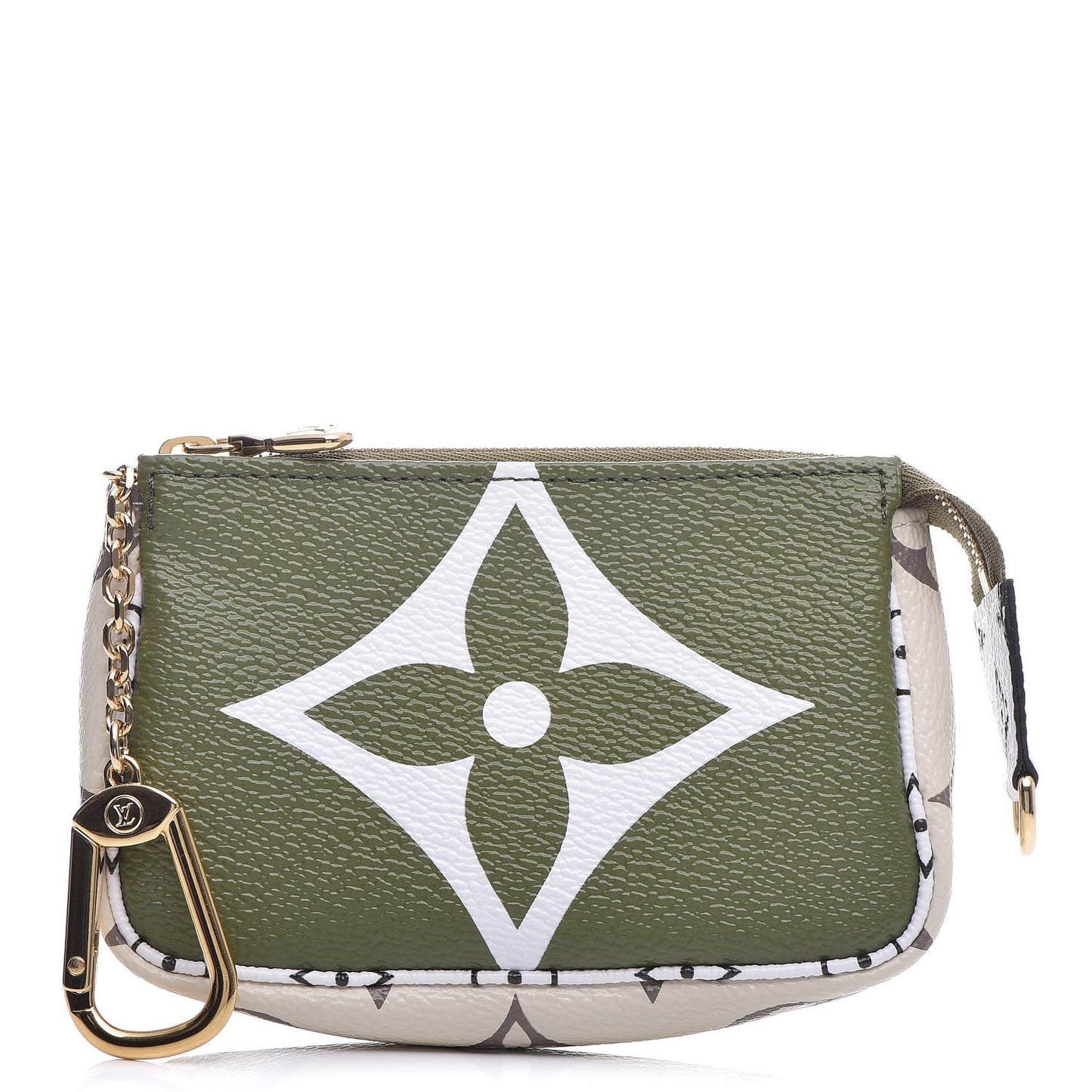 Monogram Giant Micro Pochette Accessories Kaki White