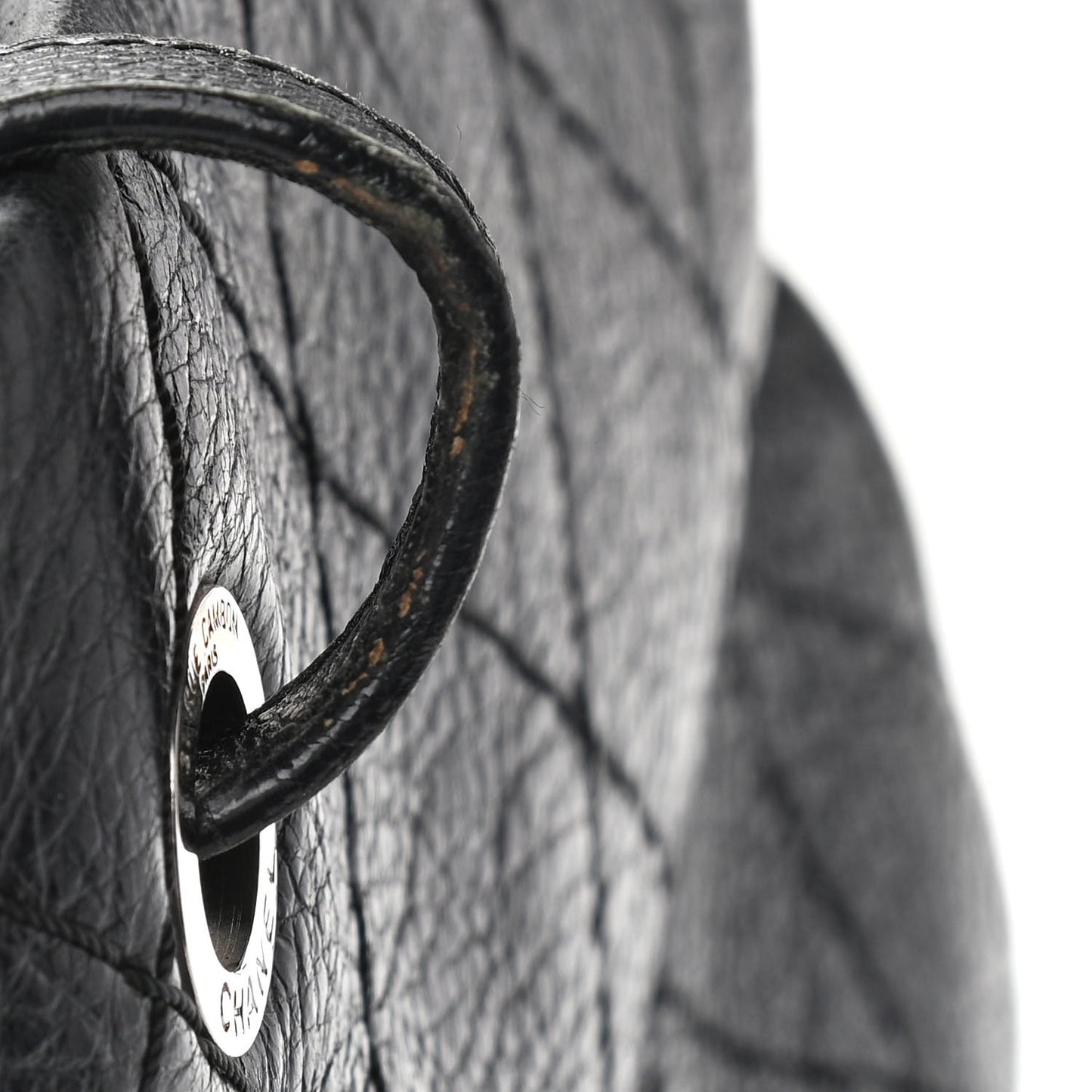 Glazed Calfskin Large On The Road Tote Black