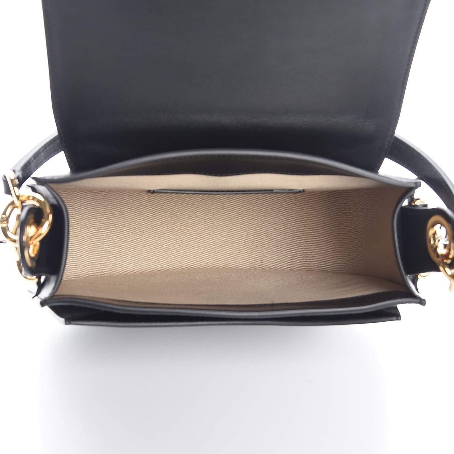 Calfskin Suede Large Tess Bag Black