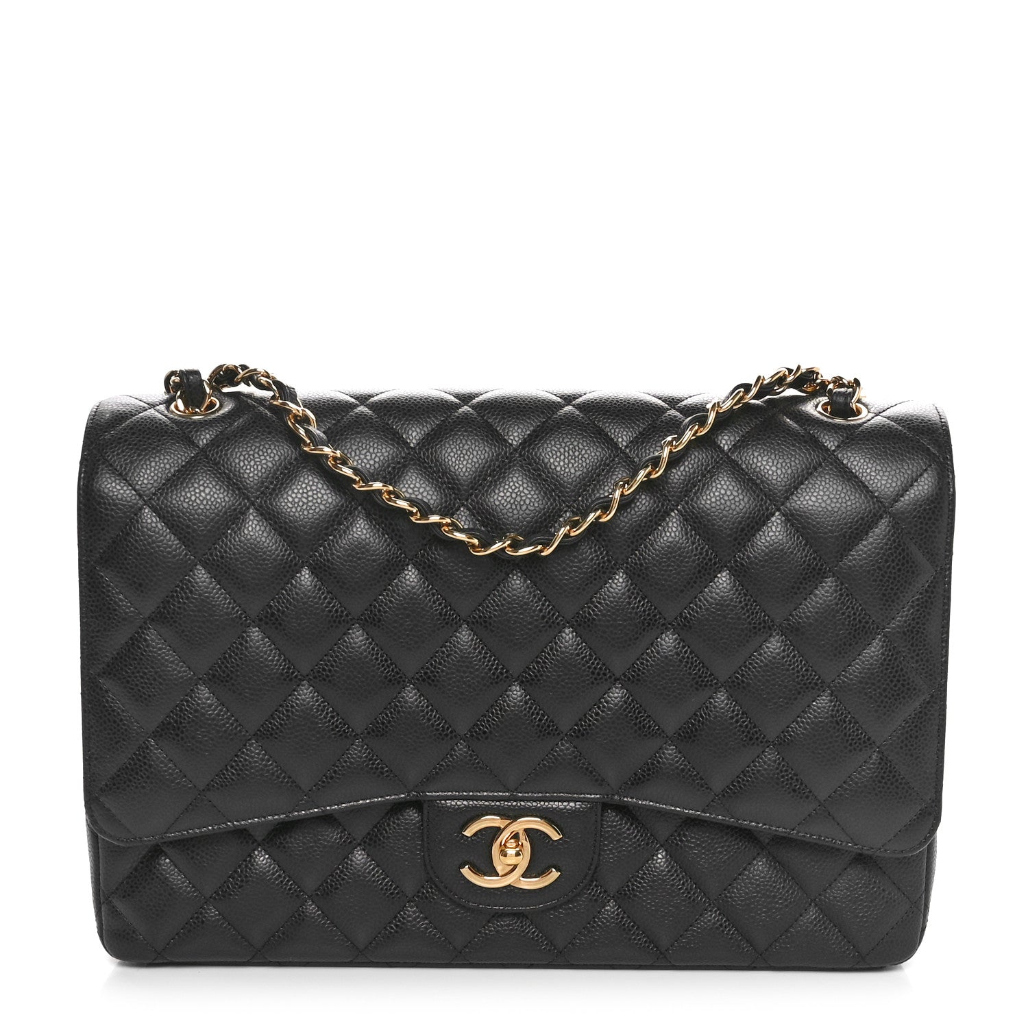 Chanel Caviar Quilted Maxi Double Flap Black 1 of 11