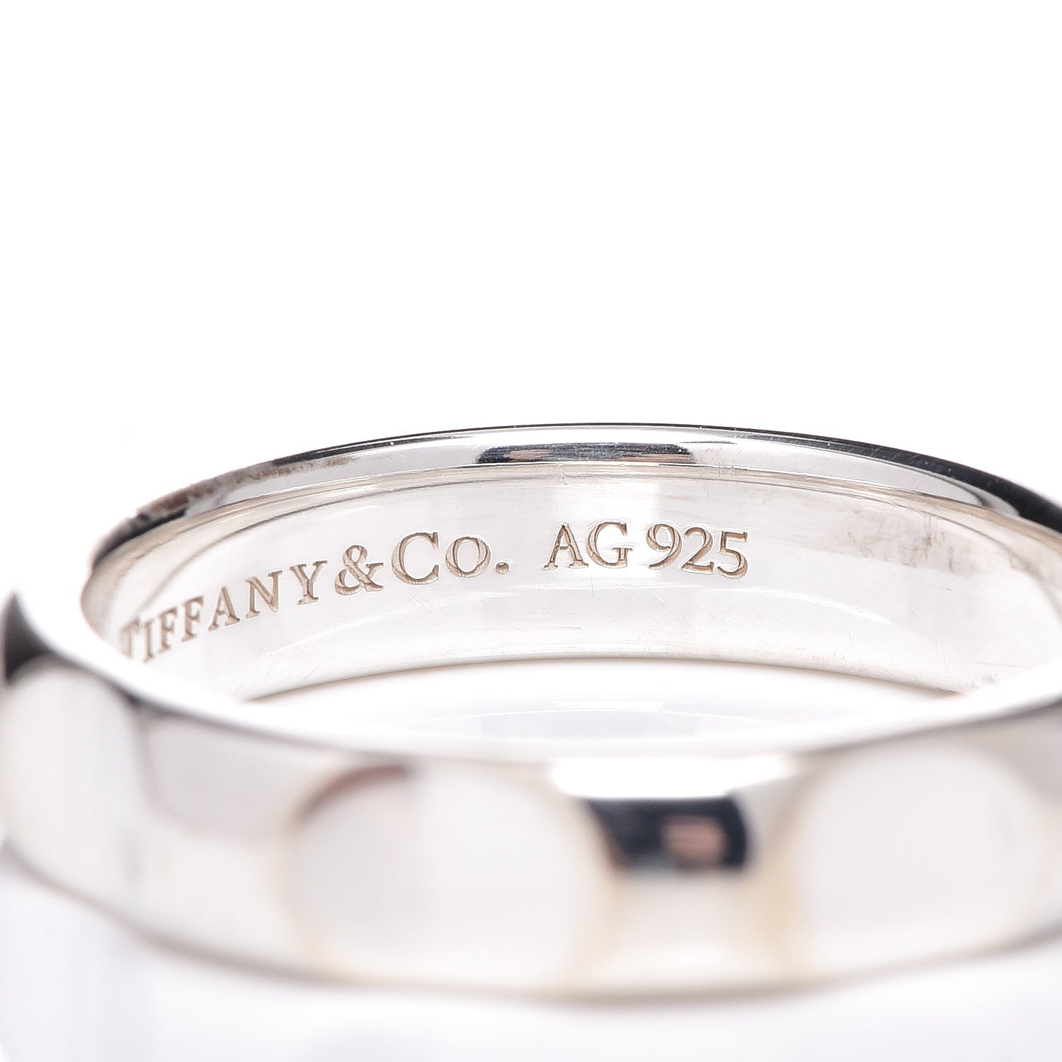 Tiffany Sterling Silver Palomas Groove Ring 49 5 6 of 6