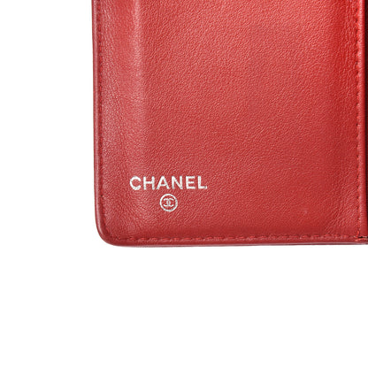 Chanel Caviar Timeless CC Yen Wallet Red 6 of 8
