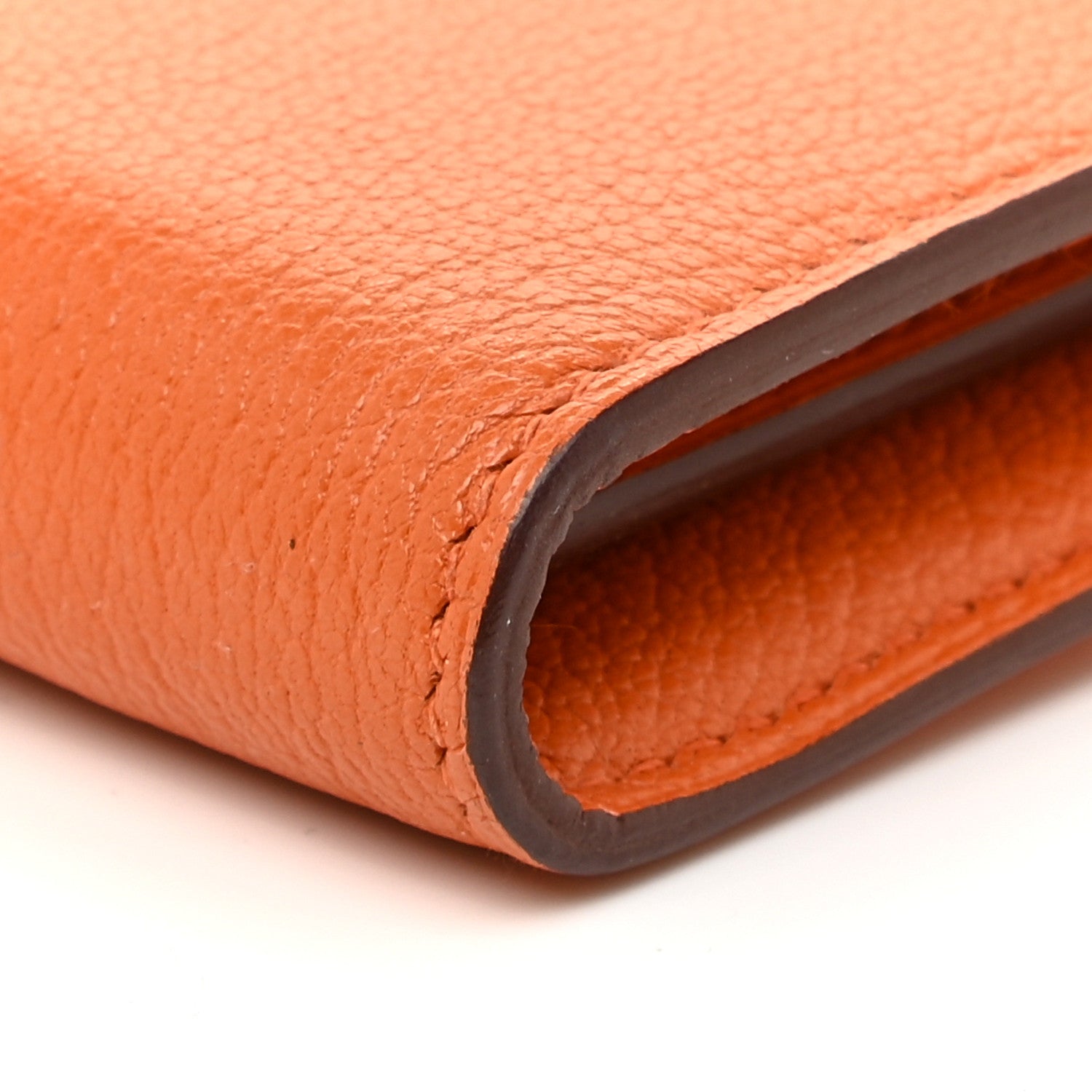 Hermes Chevre Mysore Kelly Longue Wallet Orange 11 of 16