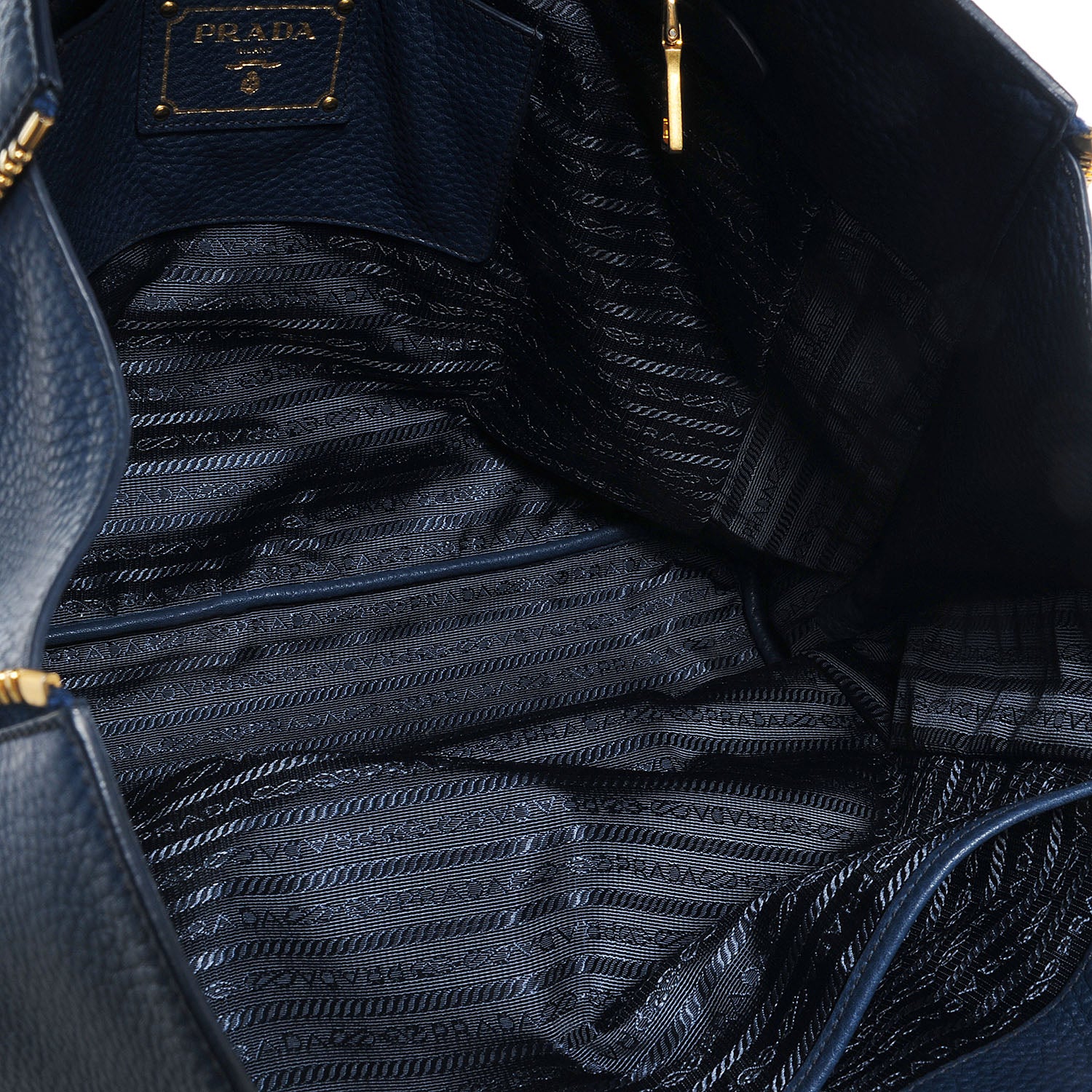 Prada Cervo Deerskin Zipper Detail Tote Bleuette 7 of 11