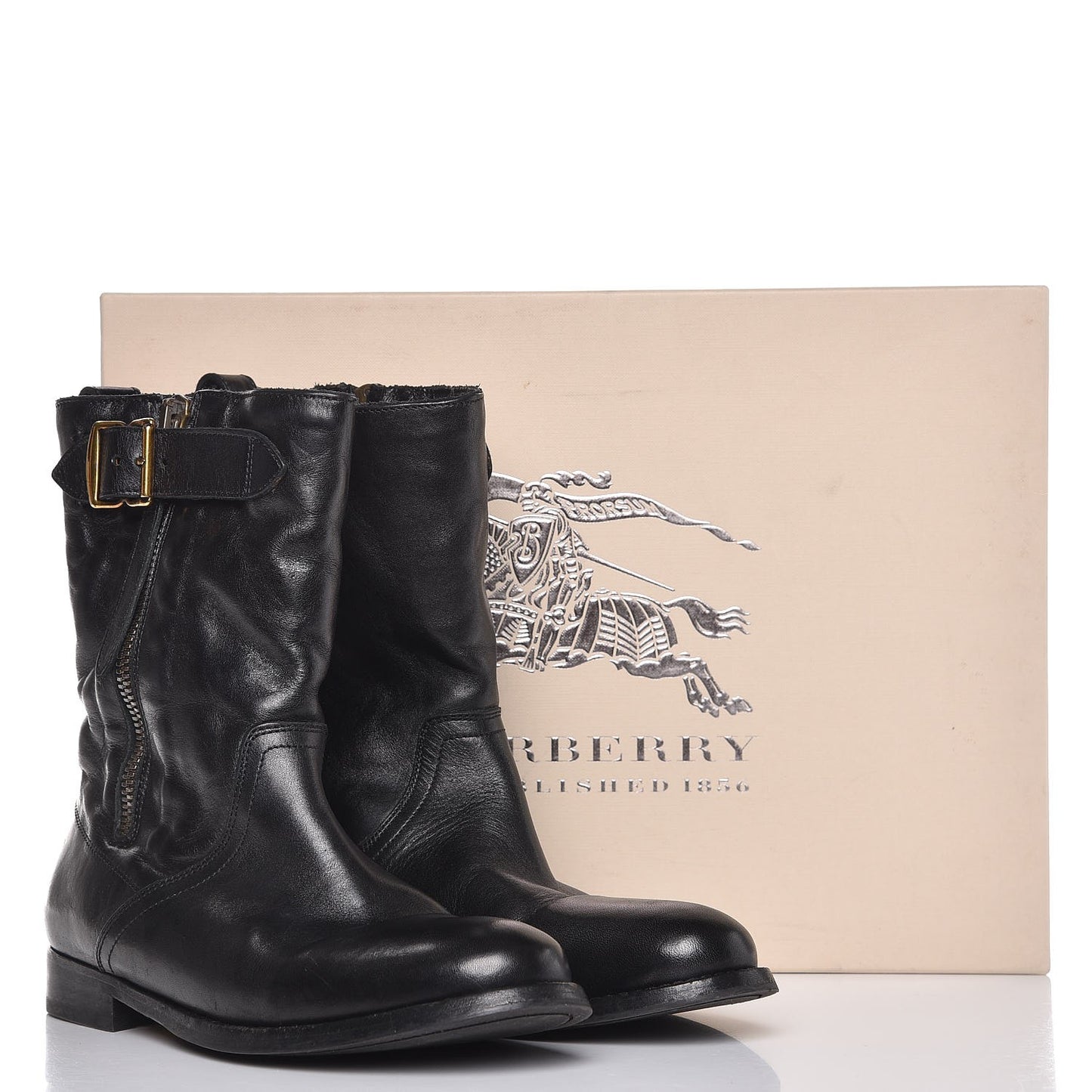 Calfskin Kerry Boots 36.5 Black