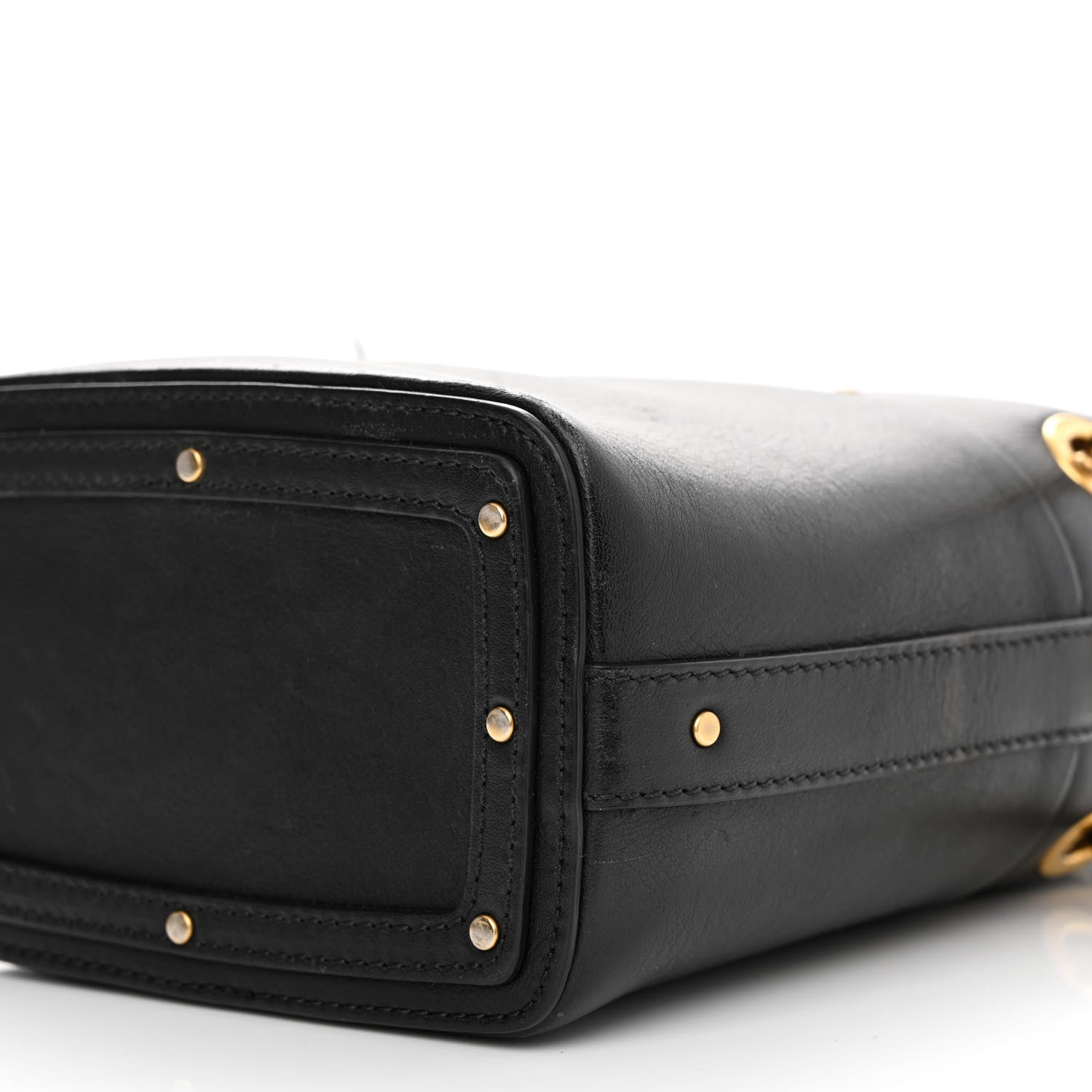 Chloe Smooth Calfskin Mini Roy Bucket Bag Black 10 of 13