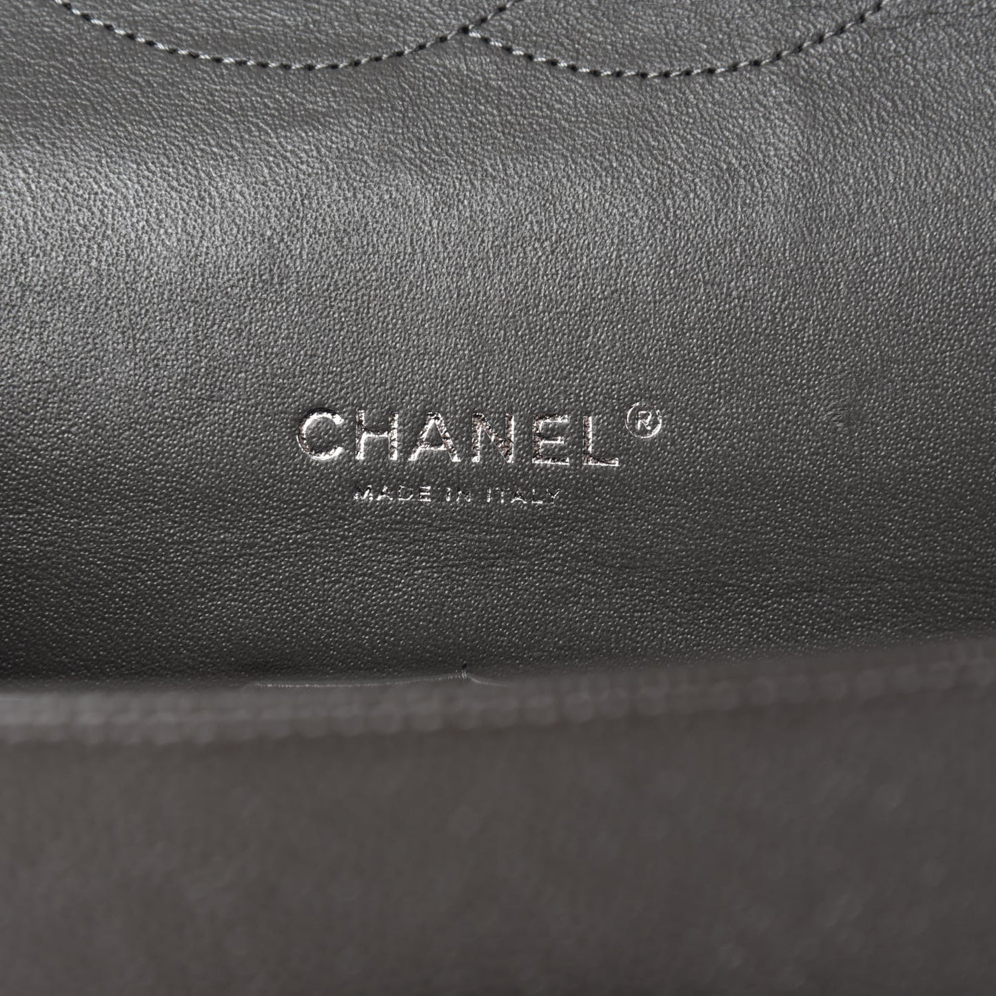 Caviar Quilted Maxi Double Flap Grey