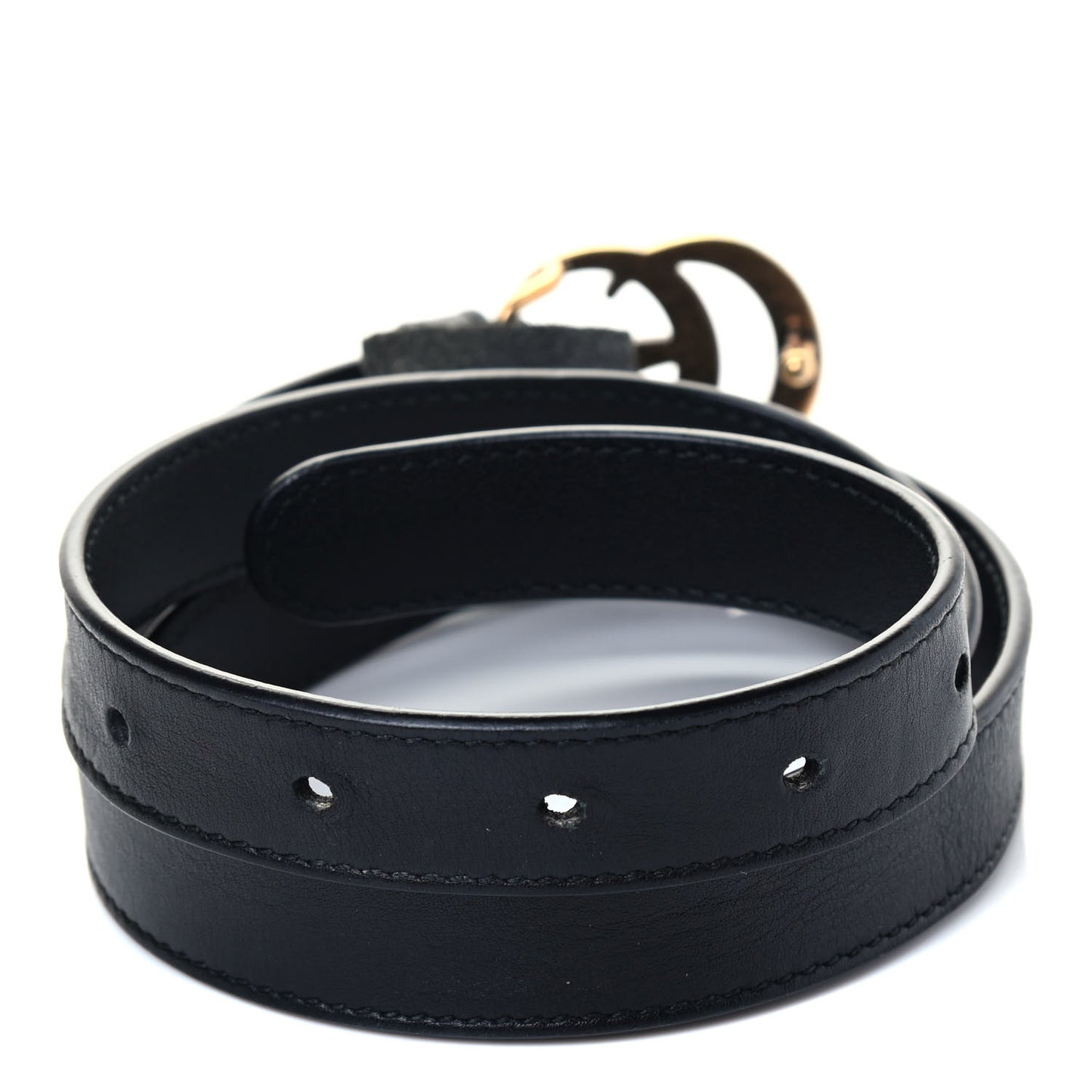 Calfskin Double G 20mm Belt 80 32 Black