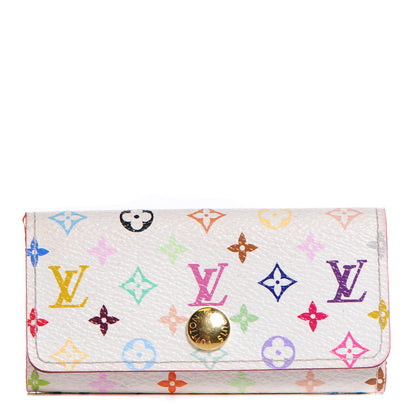 Louis Vuitton Monogram Multicolor Multicles 4 Key Holder White Litchi 1 of 8