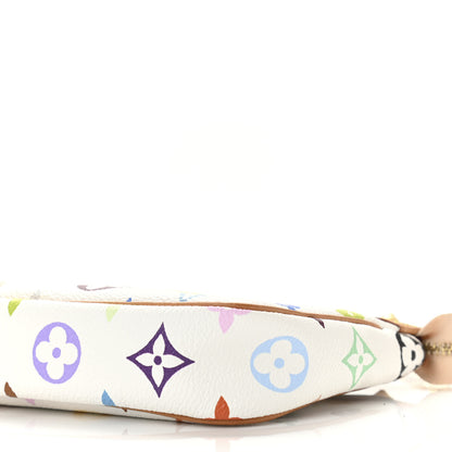 Louis Vuitton Monogram Multicolor Pochette Accessories White 9 of 10