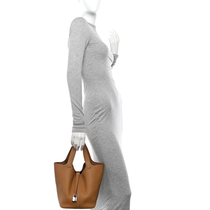 Hermes Taurillon Clemence Picotin Lock Biscuit 2 of 10