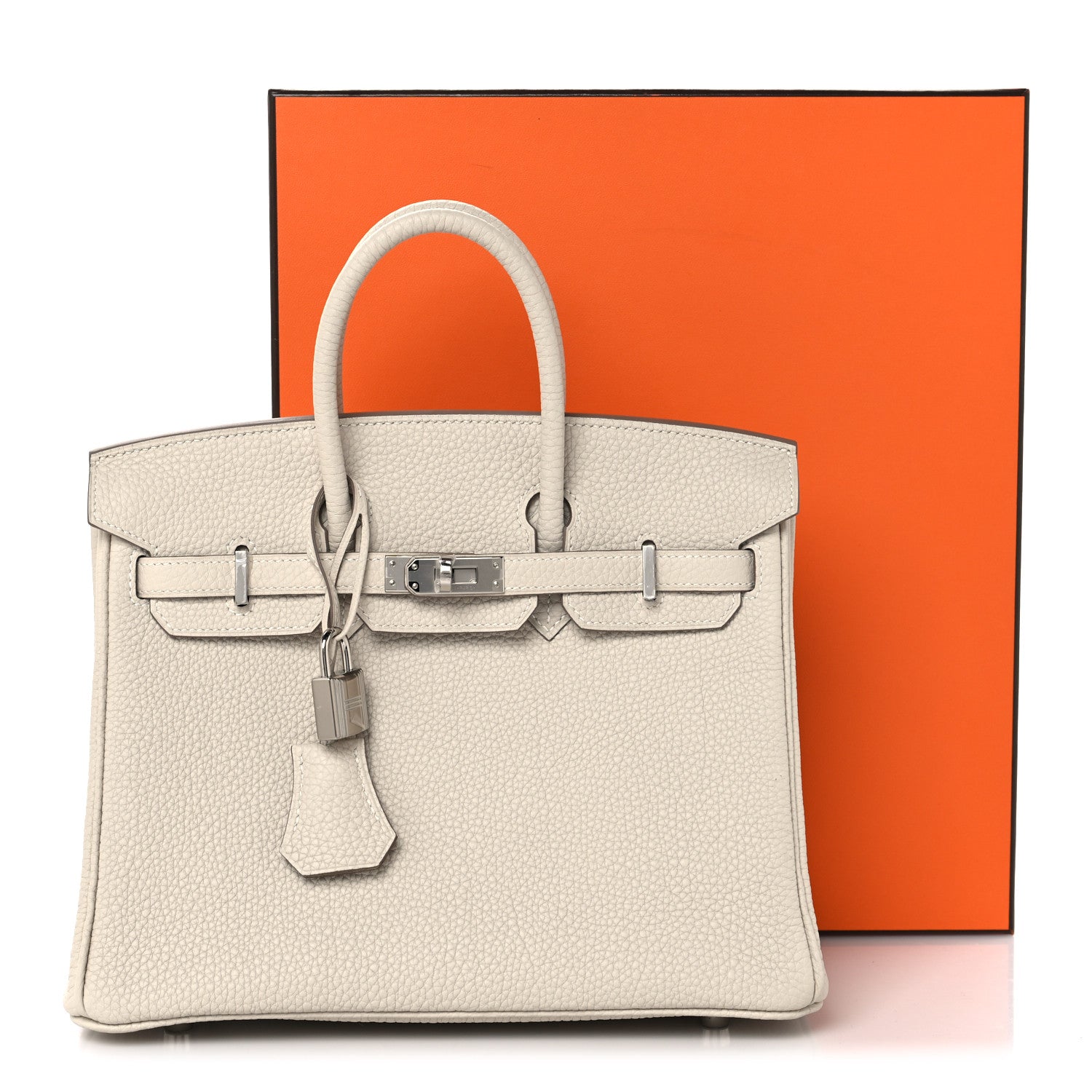 Hermes Togo Birkin 25 Craie 14 of 14