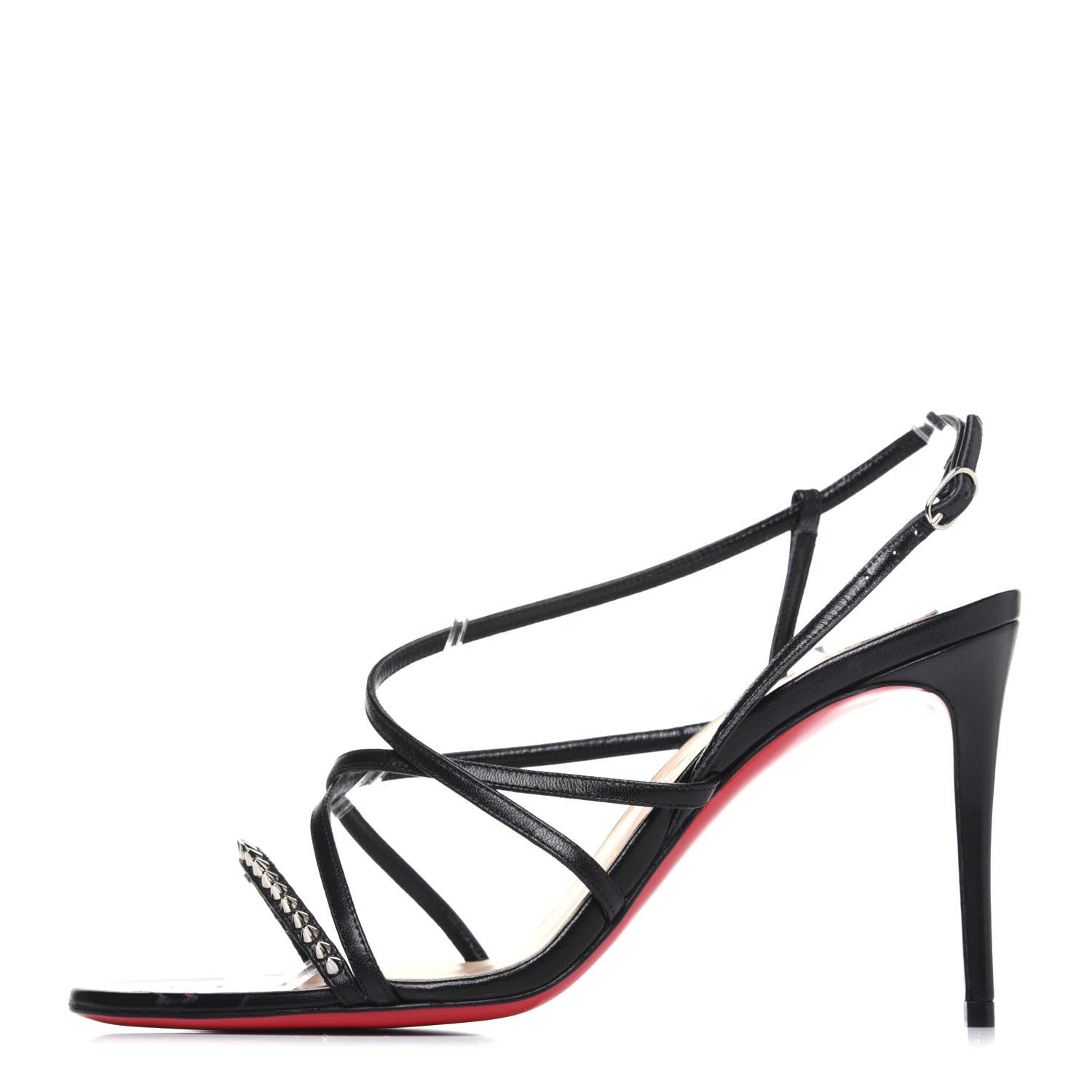 Christian Louboutin Kid Gwinispike 85 Sandals 38 Black 1 of 11
