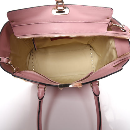 Valentino Garavani Vitello Rockstud Double Handle Tote Pop Gardenia 6 of 11