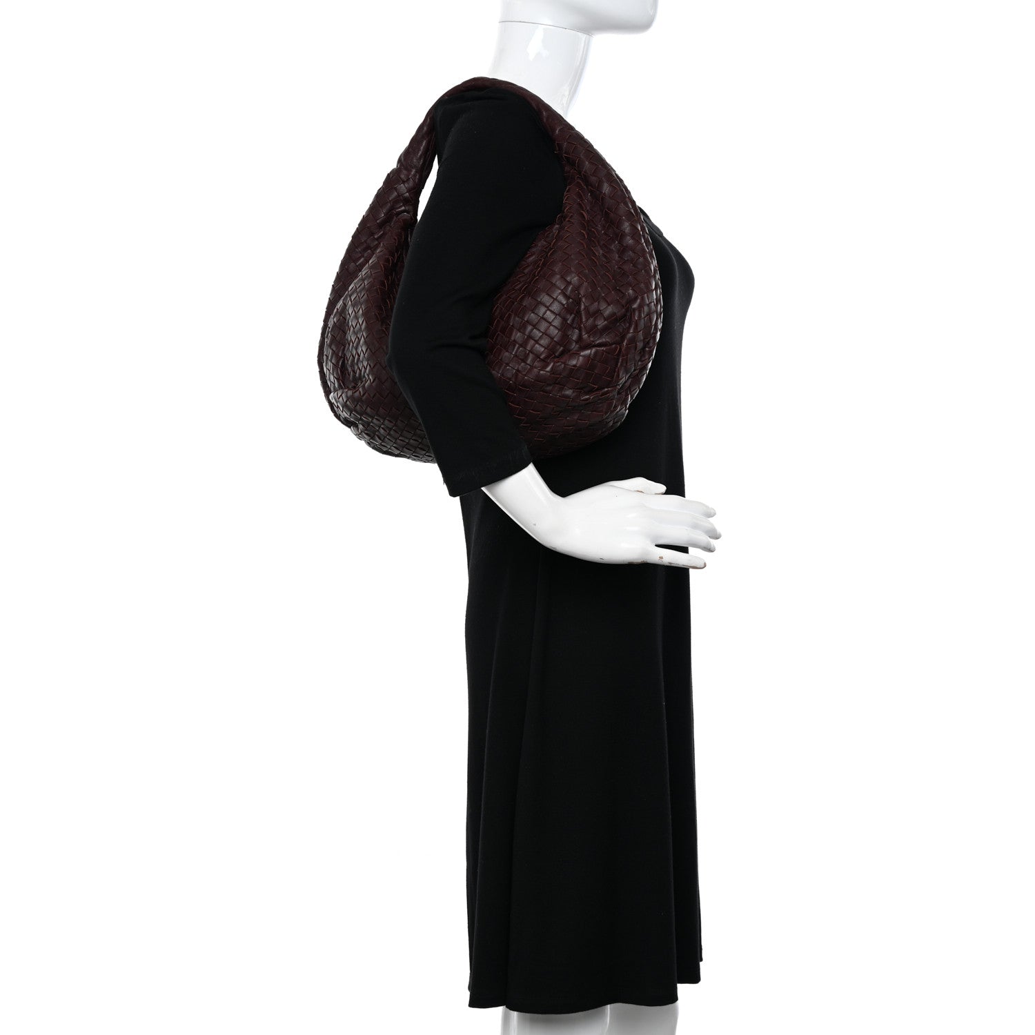 Bottega Veneta Nappa Intrecciato Medium Belly Veneta Hobo Aubergine 2 of 9