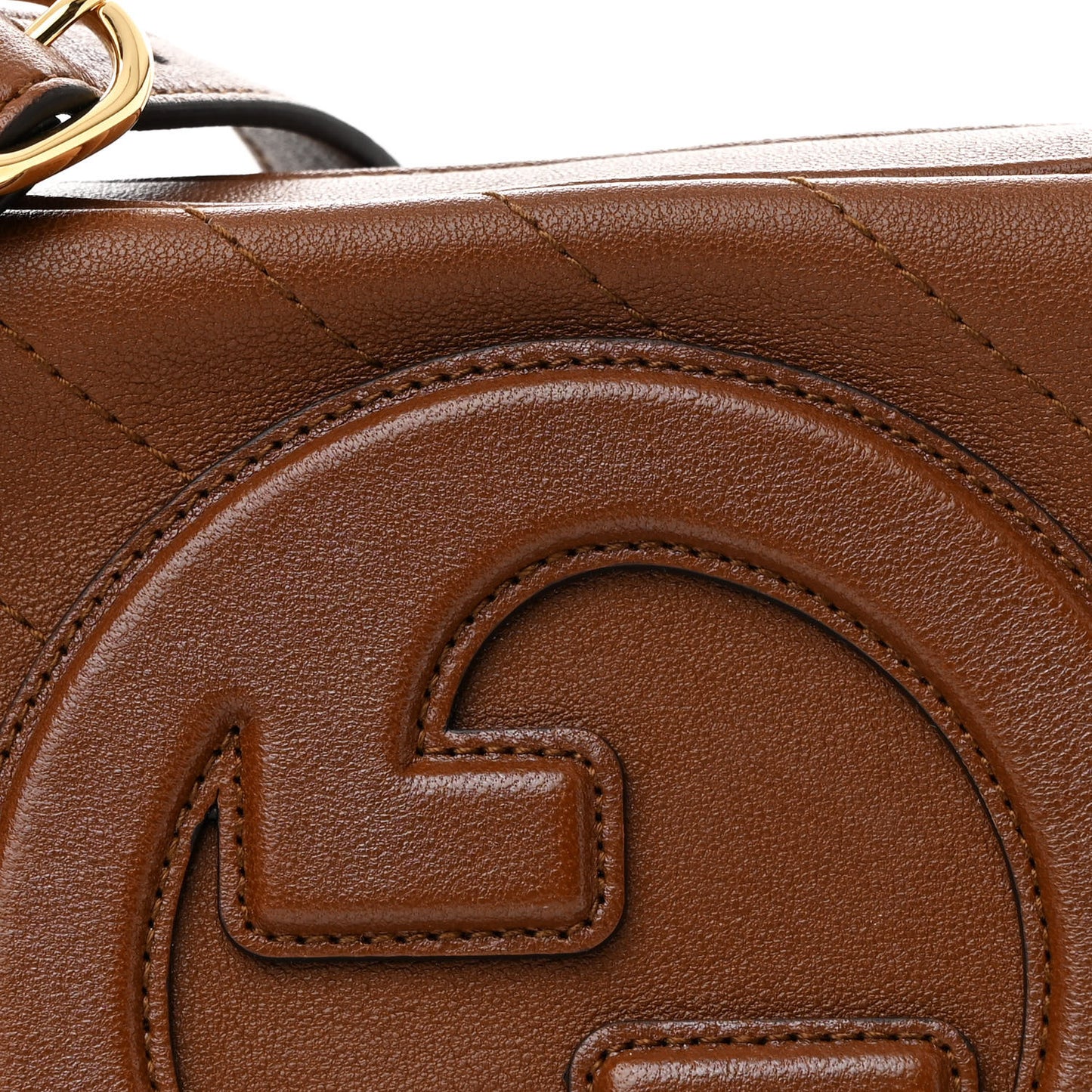 Sakai Be Green Calfskin Diagonal Stitched Small Blondie Shoulder Bag Cuir