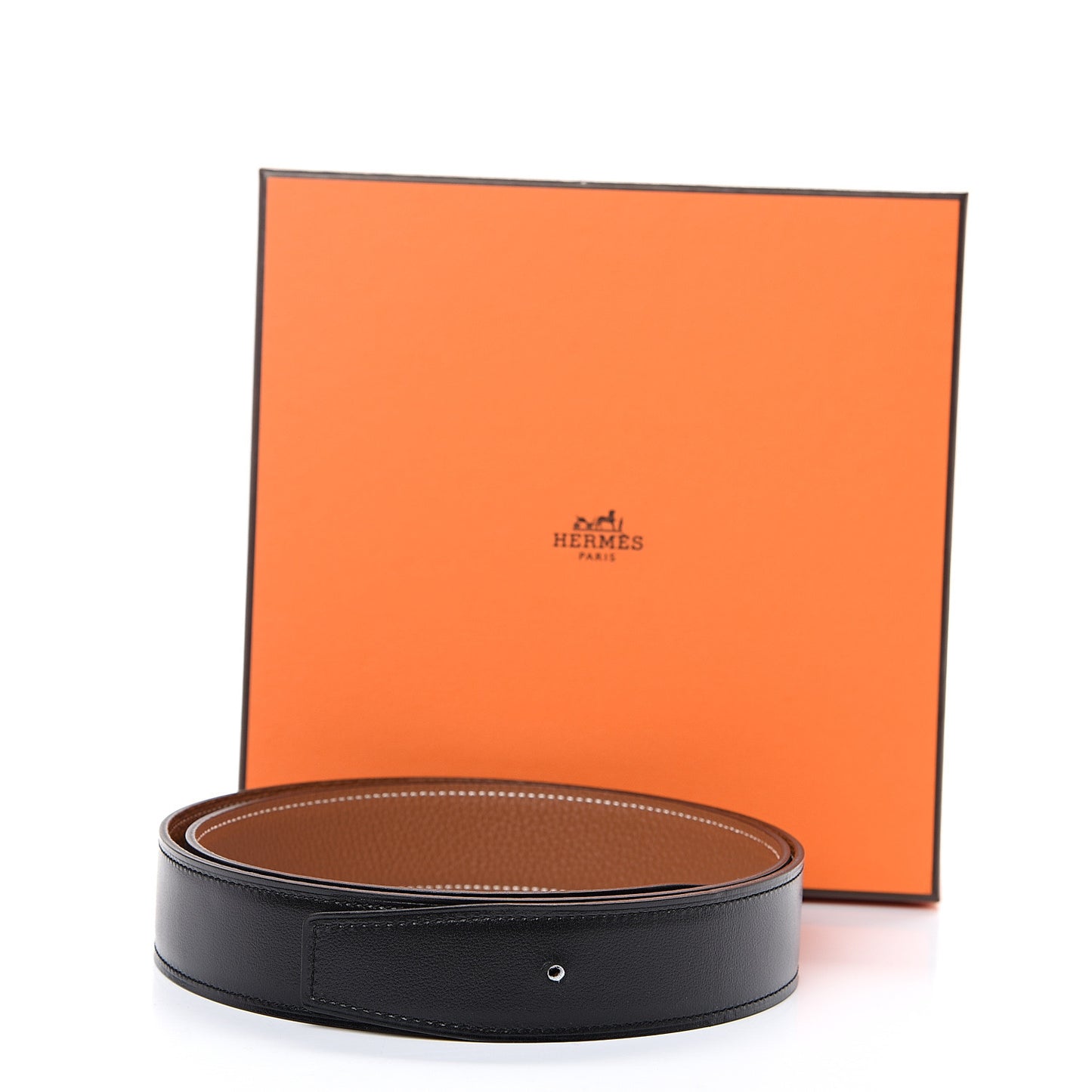 Box Togo 32mm Belt Strap 95 Black Gold