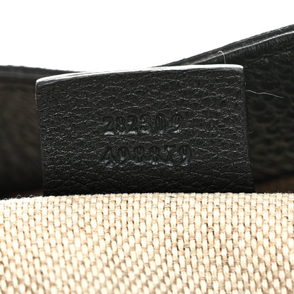 Gucci Pebbled Calfskin Medium Soho Shoulder Bag Black 7 of 10