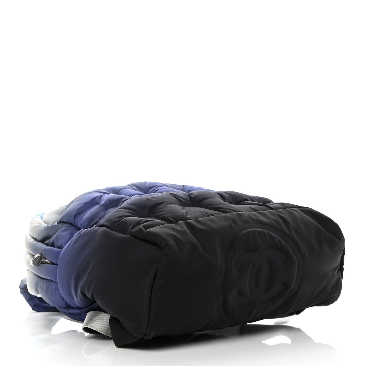 Nylon Embossed Small Doudoune Backpack Black Blue White