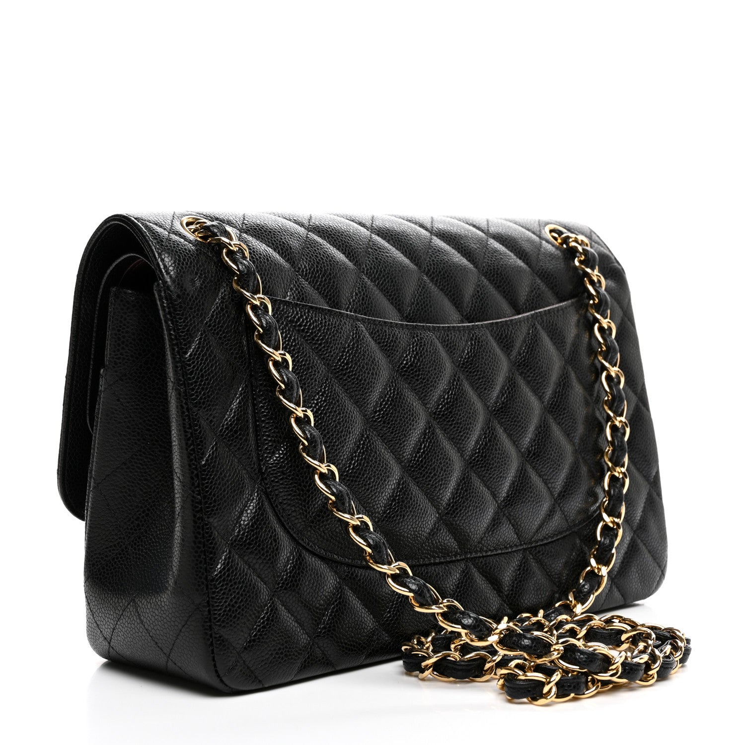 Chanel Caviar Quilted Jumbo Double Flap Black 3 of 10