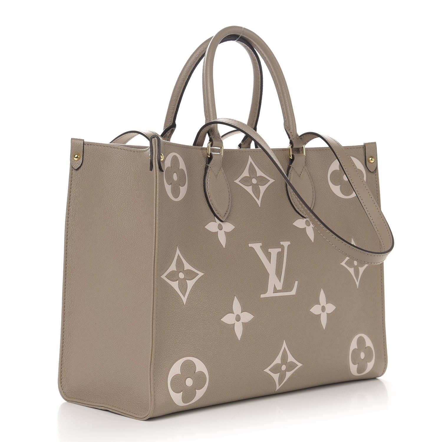 Louis Vuitton Empreinte Monogram Giant Onthego MM Tourterelle Creme 4 of 11